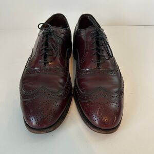 Allen Edmonds McAllister Dress Shoes Wingtip Oxford Brown Size 10.5 D USA Made